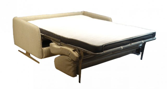 Sofa bed Selo unfolded as a bed.