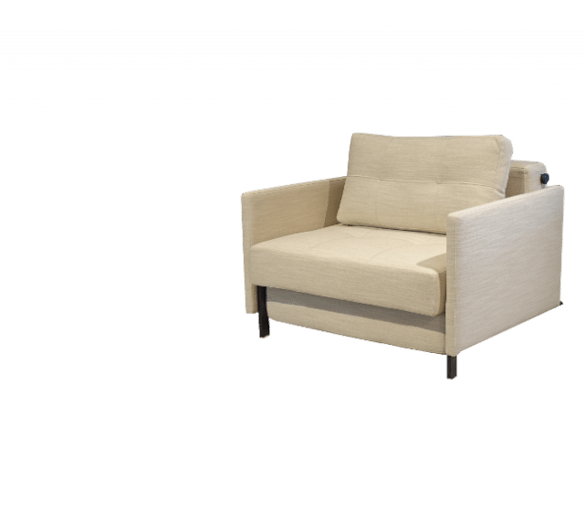 Sofa bed Cubed de Luxe with armrests