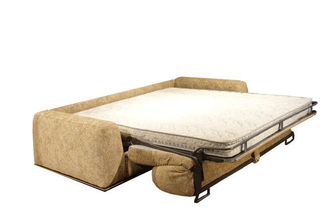 het comfortabele bed van de slaapbank Fox