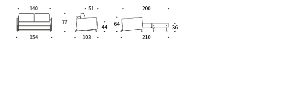 Cubed 140 Sofa Bed Arms Icon