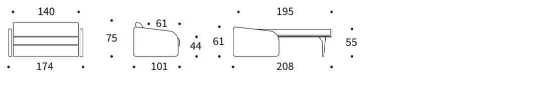 Eivor 140 Sofa Bed Icon