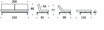 Splitback Sofa Bed Stem Icon