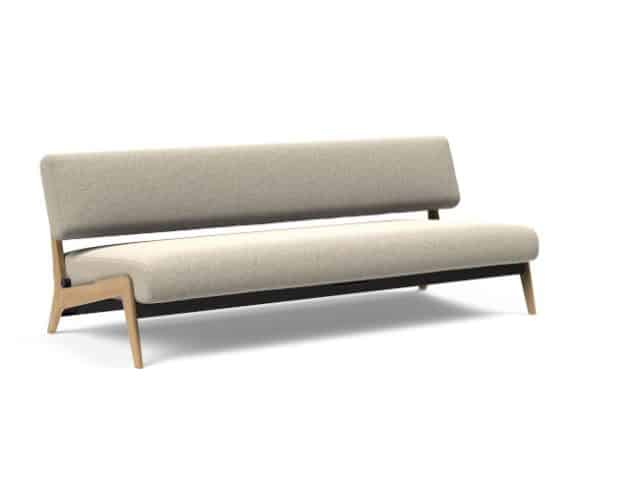 Beautiful lines and a perfect sitting position on this Nolis sofa bed
