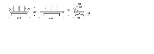 Slaapbank Ghia Chrome
