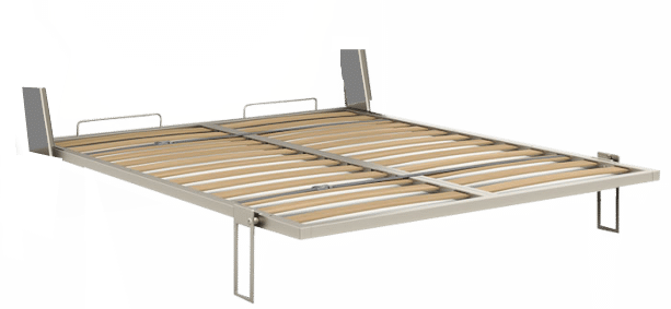 The Metal Frame With Slatted Base Legs And Spring Mechanism Of The Folding Bed Mechanism Easy V