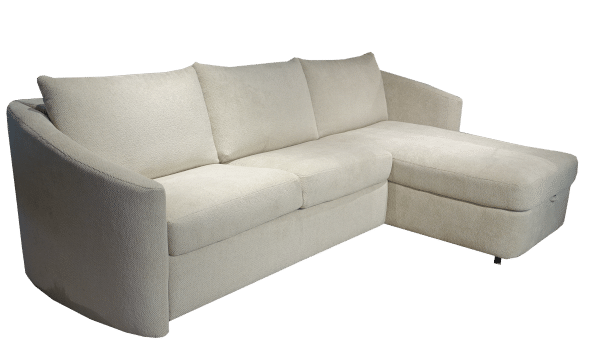 Met Longchair Staat Hier De Slaapbank Elegance Met Een Bed Van 140x200 Cm