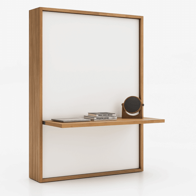 Bed cupboard Easy V with Desk